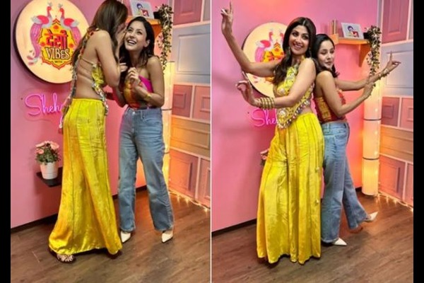 Shilpa Shetty burst into laughter as soon as she reached Shehnaaz Gills chat show, seeing the photos, people asked- What was the joke? - Daily Timess